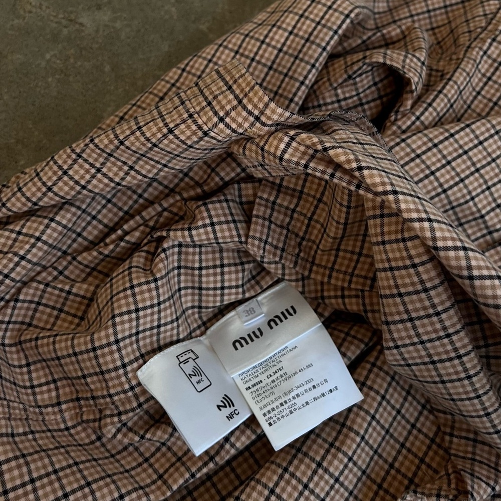 Miu miu Checked Shirt - Picture 5 of 6